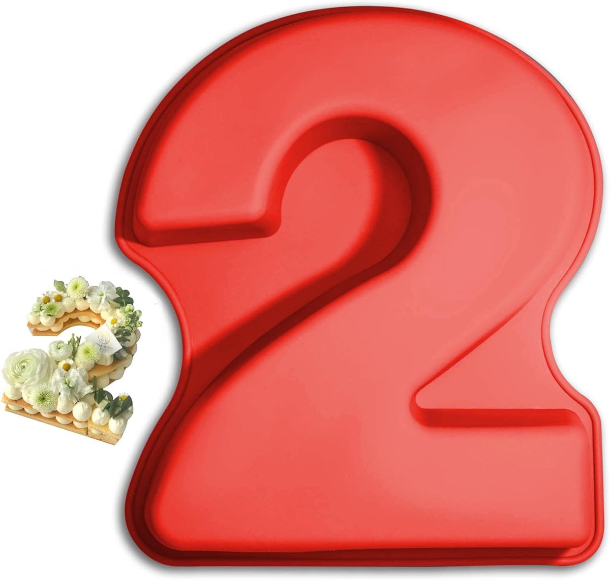 SnelShoppen - Cake Mould Numbers - Silicone Mallen voor 3D Taarten - Groot Formaat, Perfect voor Verjaardagen en Bruiloften - Veilig en Duurzaam