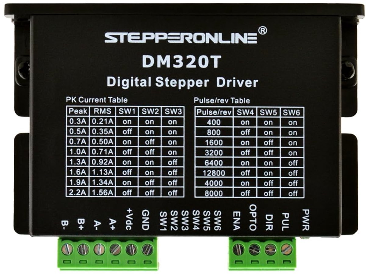 SnelShoppen - Digitale Stepper Motor Driver 0.3-2.2A 10-30VDC voor Nema 8, 11, 14, 16, 17 CNC Motoren - Stille en Efficiënte Sturing