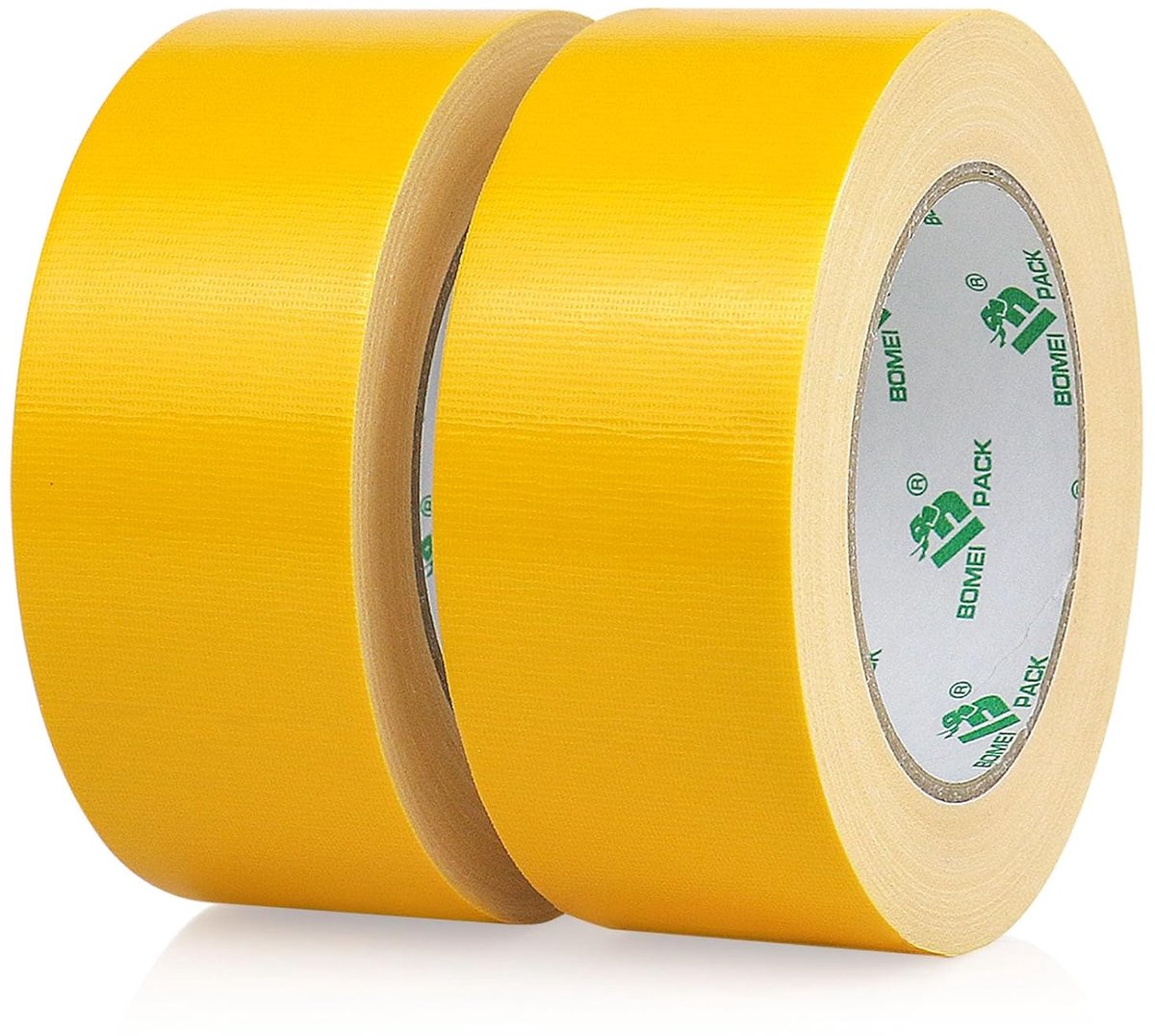 SnelShoppen - Gele Panzertape Waterproof 50mm x 30m - 2 Rollen Extra Sterk Textieltape - Duct Tape voor Bouw, Schilderen, en Klussen Buiten en Binnen