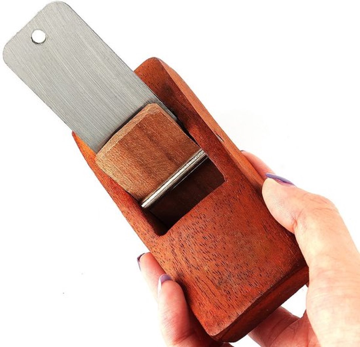 Handschaaf Klein - Houtbewerking - Mini-handschaaf - Houtgereedschap - Verstelbare snijdiepte - Hoogwaardig houtmateriaal - Houtschaaf