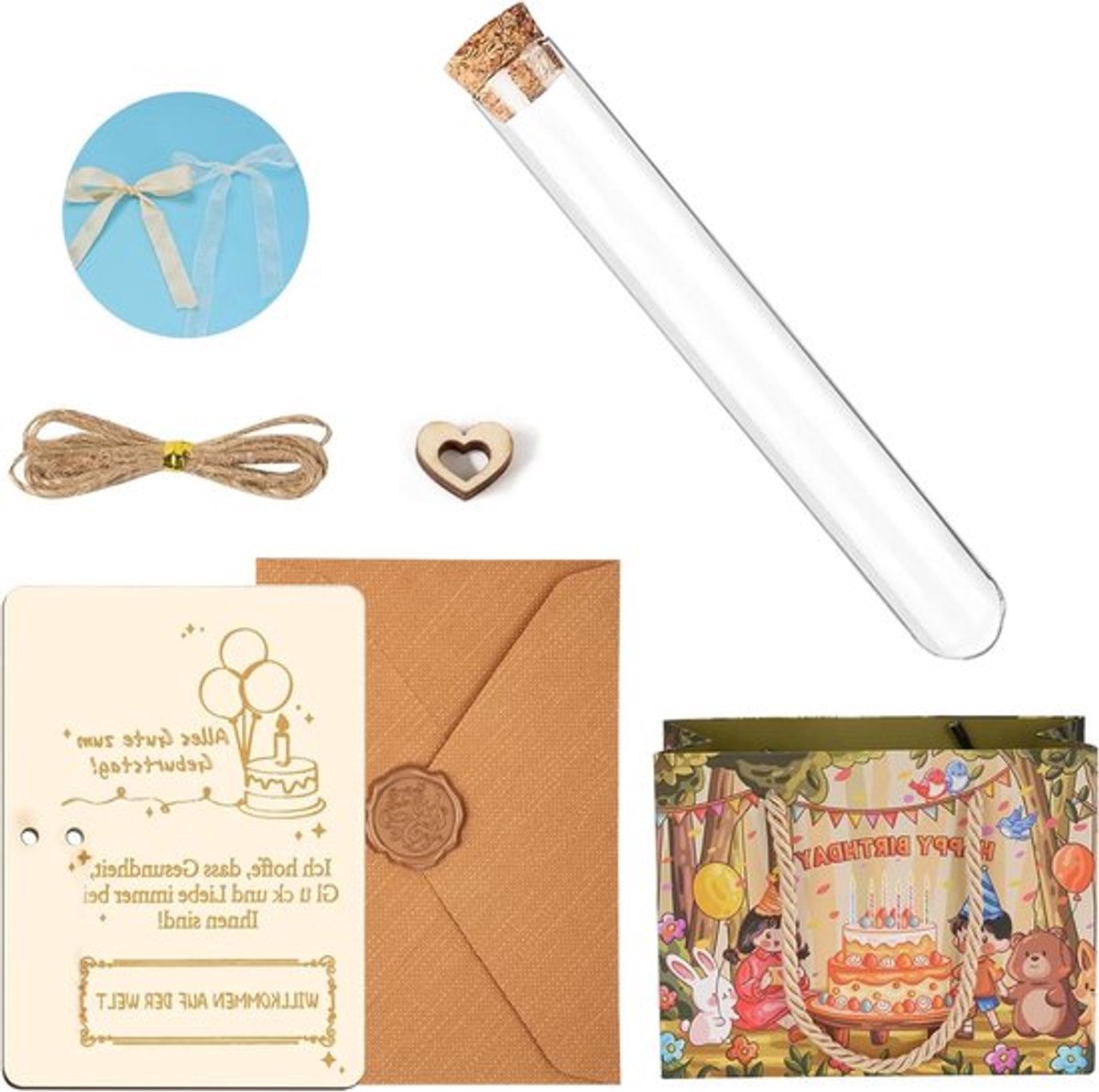 Feestelijke cadeauverpakking voor verjaardag - vrolijk design - verras vrienden