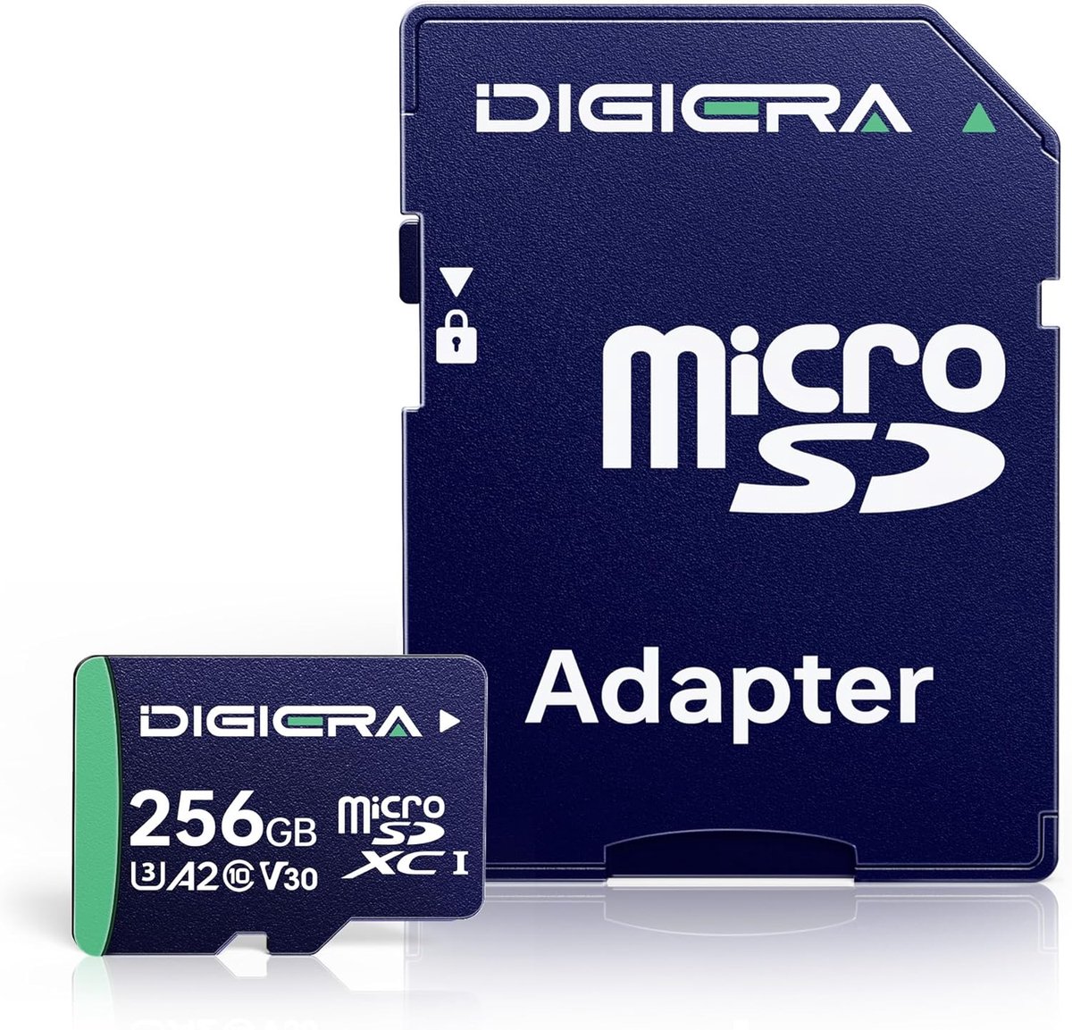 Thijox - 256 GB microSDXC UHS-I-geheugenkaart met adapter - tot 100 MB/s, C10, U3, V30, 4K UHD, A2 - micro-SD-kaart voor smartphones, tablets, camera'