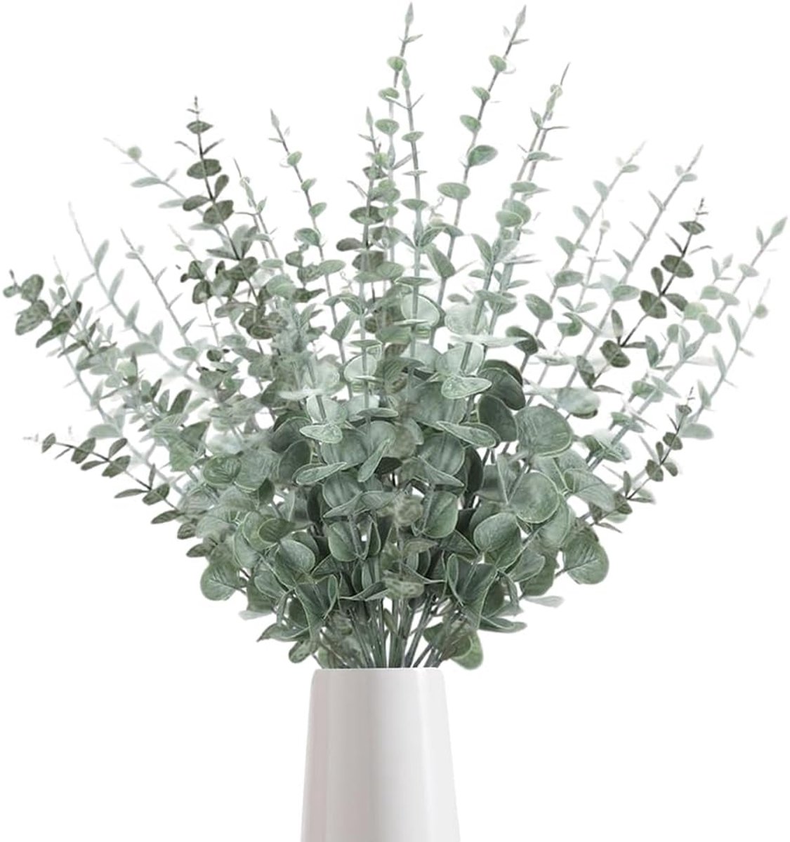 SnelShoppen - Pack van 30 Eucalyptus Takken Kunstplant 38 cm - Realistische Groene Decoratieve Takken - Perfect voor Bruiloften, Tuin, Kantoor en Fees
