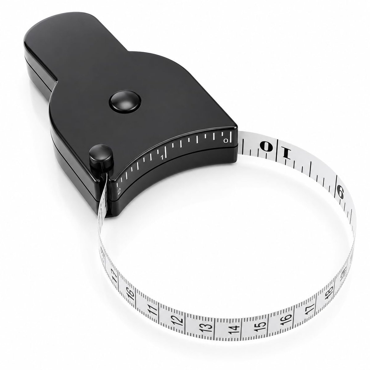 SnelShoppen - 150CM Body Tape Meetlint - Duurzaam ABS Kunststof - Zelfsluitend - Fitness, Persoonlijk Gebruik, Compact en Handzaam