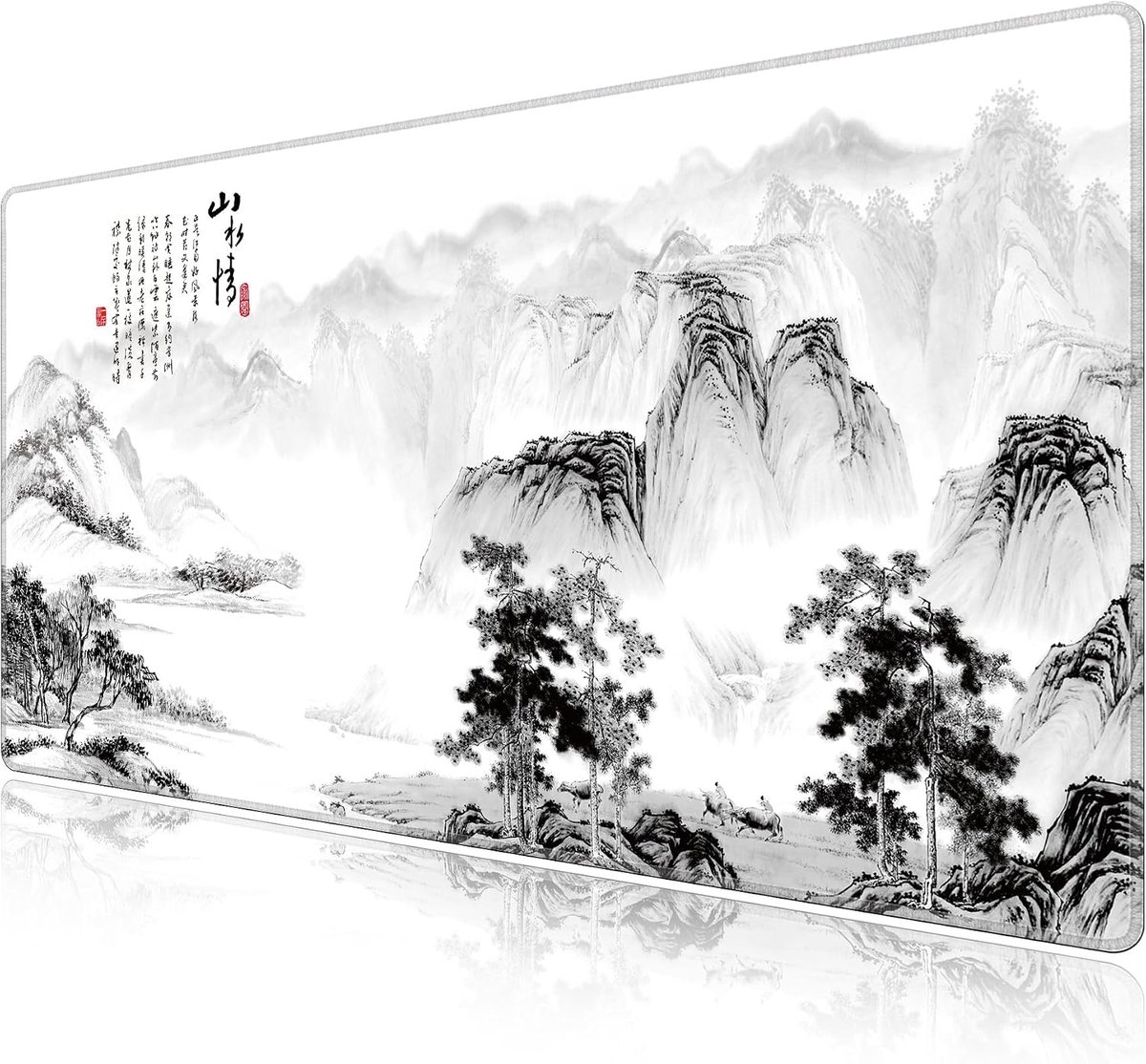 SnelShoppen - XXL Gaming Muismat Landscape 2 - 65x40cm - Office Desk Pad - Computer Toebehoren - Duurzaam - Diverse Patroon Keuze