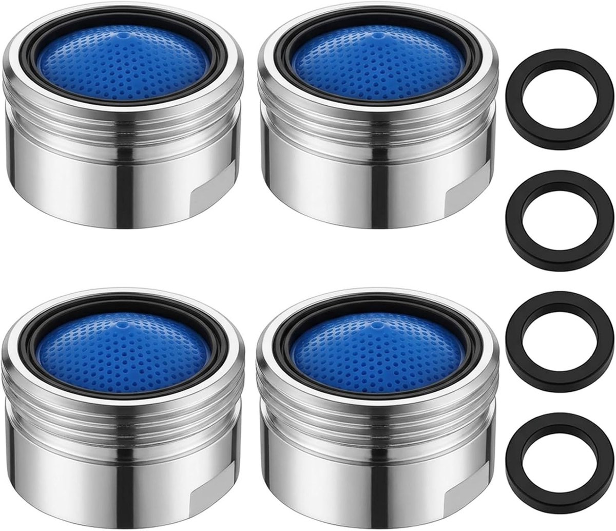 SnelShoppen - M22 Jet Regulator Faucet Perlators met Seals en ABS Filter, Waterbesparende Splashproof Perlators, Tap Accessoire, Strainer voor Keuken