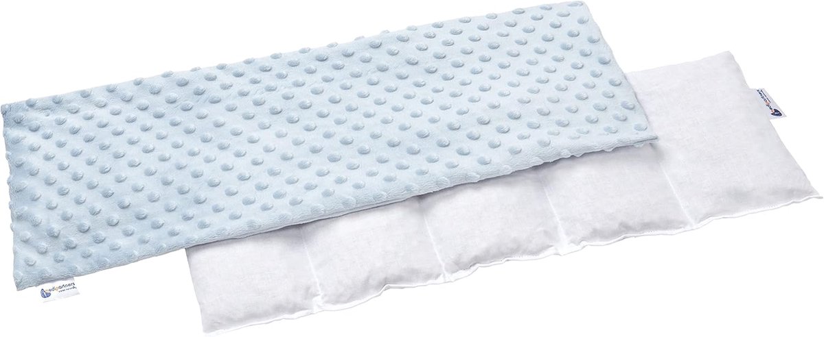 Kersenpitkussen 60x20cm 800g voor Warmte & Koude Therapie - Afneembare Wasbare Hoes