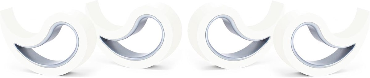 SnelShoppen - Stoppy Stoppi Raam- en Deurstopper Set van 4 - Flexibel en Duurzaam - Hoogwaardige Thermoplastische Elastomeer - Diverse Kleuren - Ideaa