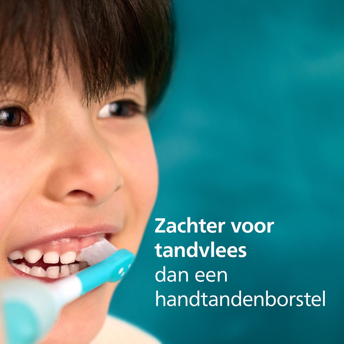 Philips Sonicare For Kids Elektrische Tandenborstel – Voor Kinderen vanaf 3 Jaar, Sonische Technologie, 2 Poetsstanden, Mini Opzetborstel, Reisetui & 2-Minuten Timer, HX6500/33 thumbnail 4