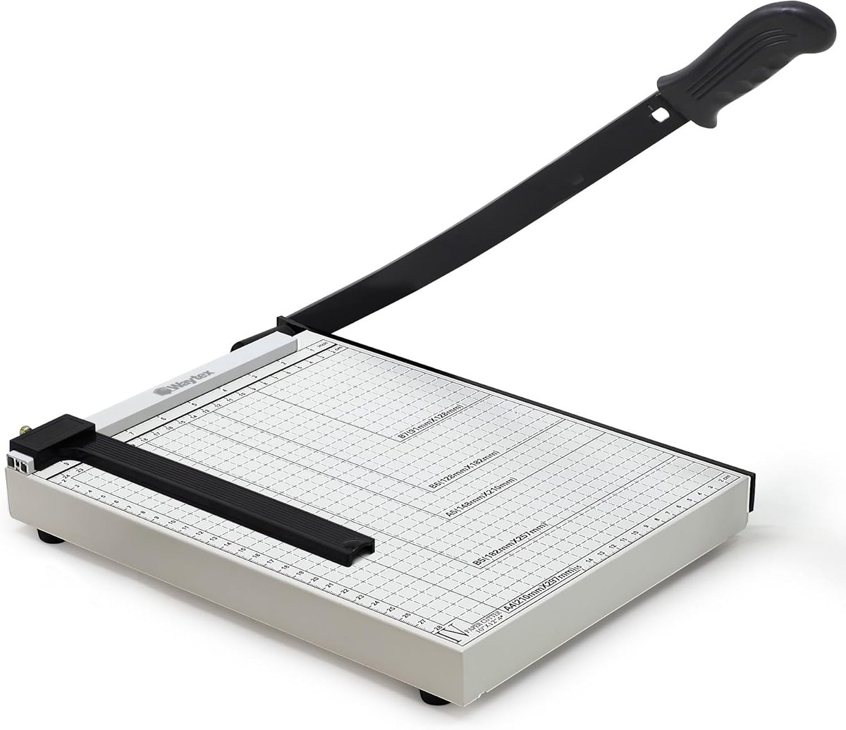 SnelShoppen - Guillotine Papier Snijmachine A4, 30 cm Snijlengte, Snijdt tot 8 Vellen, Stabiele Metalen Basis voor Kantoor en Hobby, Papier, Karton, G