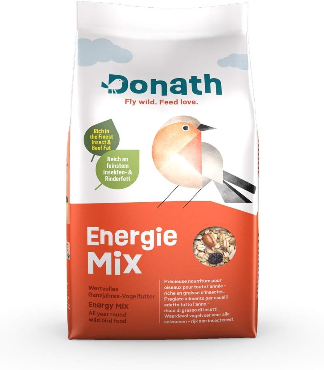 SnelShoppen - Donath Energy mix - Energierijke vogelvoeding met insecten en rundvet - Jaarround bird food - Ideaal voor tuinvogels en wilde vogels