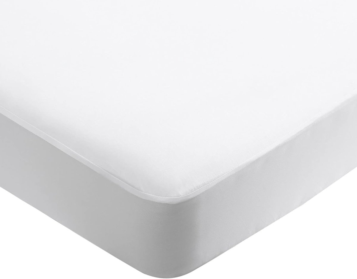 SnelShoppen - Tencel Waterproof Matrasbeschermer 140x200cm - Ademend, Antibacterieel, Anti-Allergie, Geluidloos, Ideaal voor Kinderen, Camping en Thui