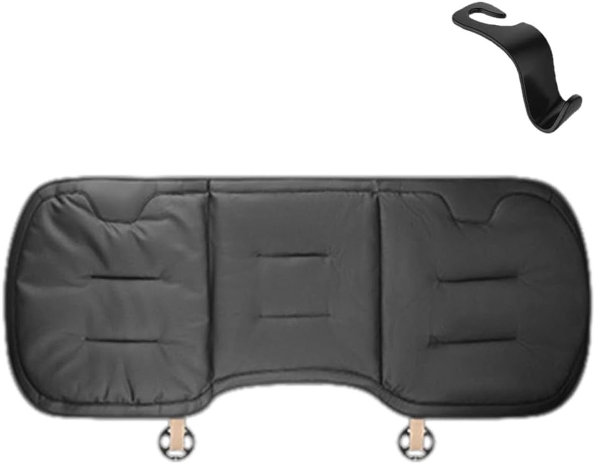 Comfortabele Auto Zitkussen voor Kinderen, 130cm Antislip Achterbank Bescherming, Ademend en Universele Pasvorm met 1 Zit Haak