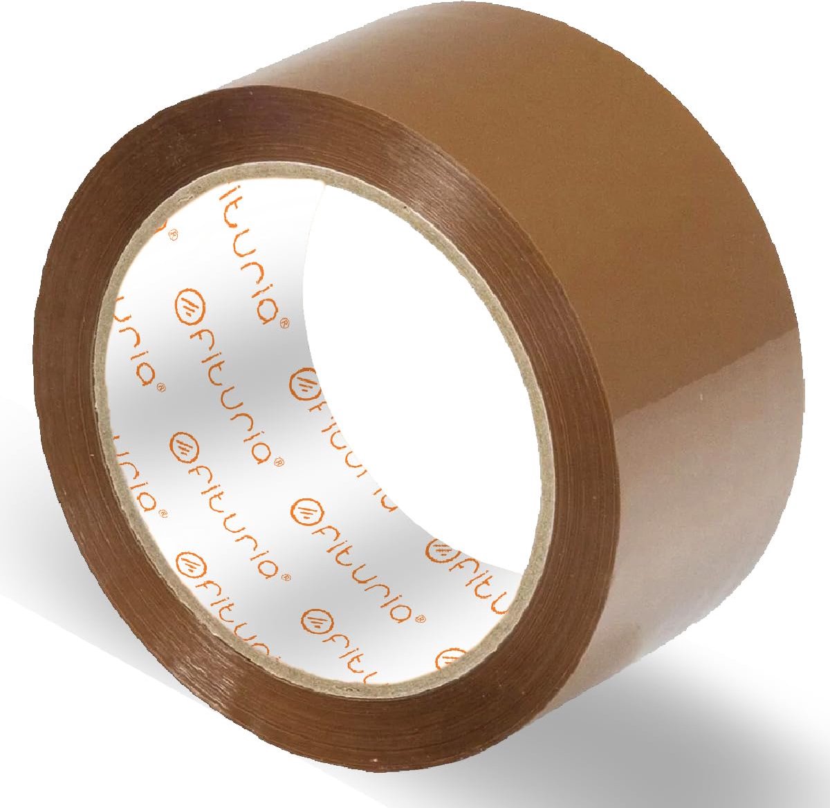 SnelShoppen - Bruine Verpakkingstape 38mm x 66m - Sterke, Zelfklevende Tape voor Verhuizen, Verzenden, en Verpakking - Ideaal voor Dozen en Pakketjes