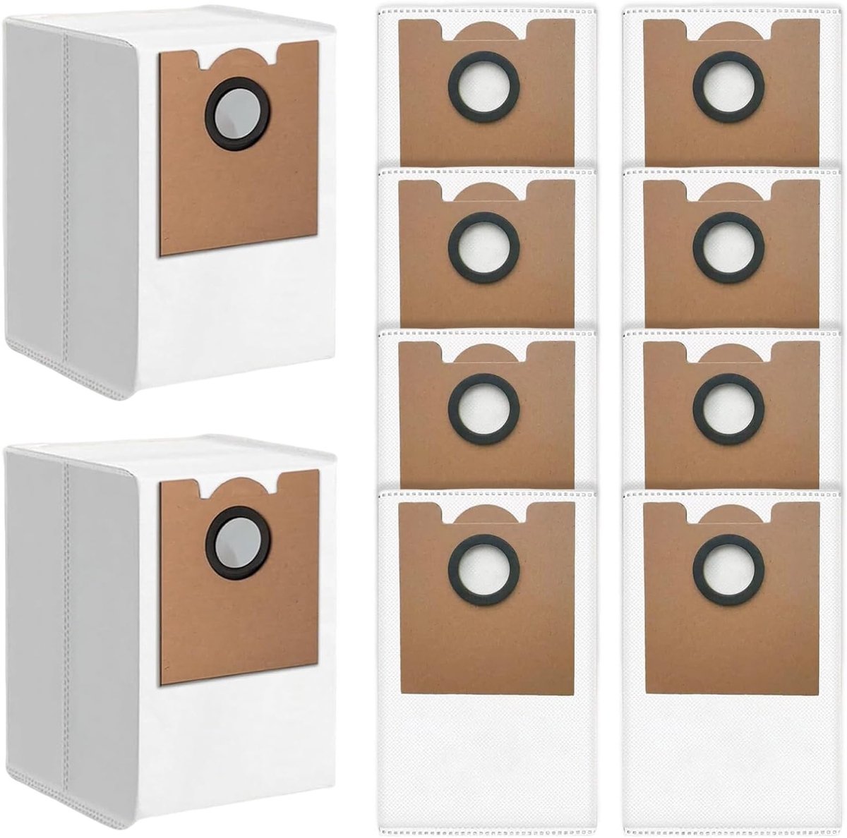 Reserve stofzakken voor robotstofzuiger, compatibel met Lefant M2 Pro/M2S Pro, 10 stuks met perfecte pasvorm en hoge filtratie