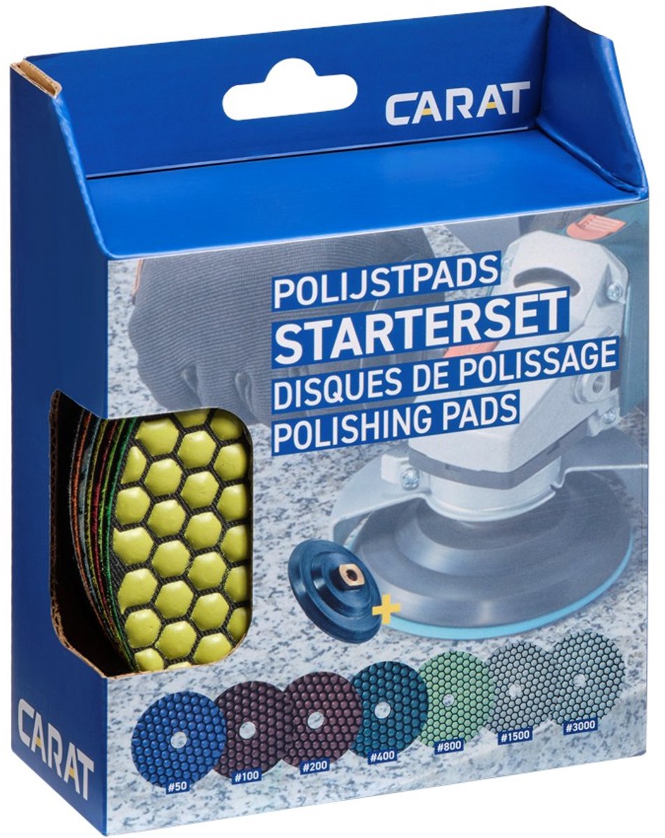 Carat Diamant Polijstschijvenset Ø 125mm 7-delig