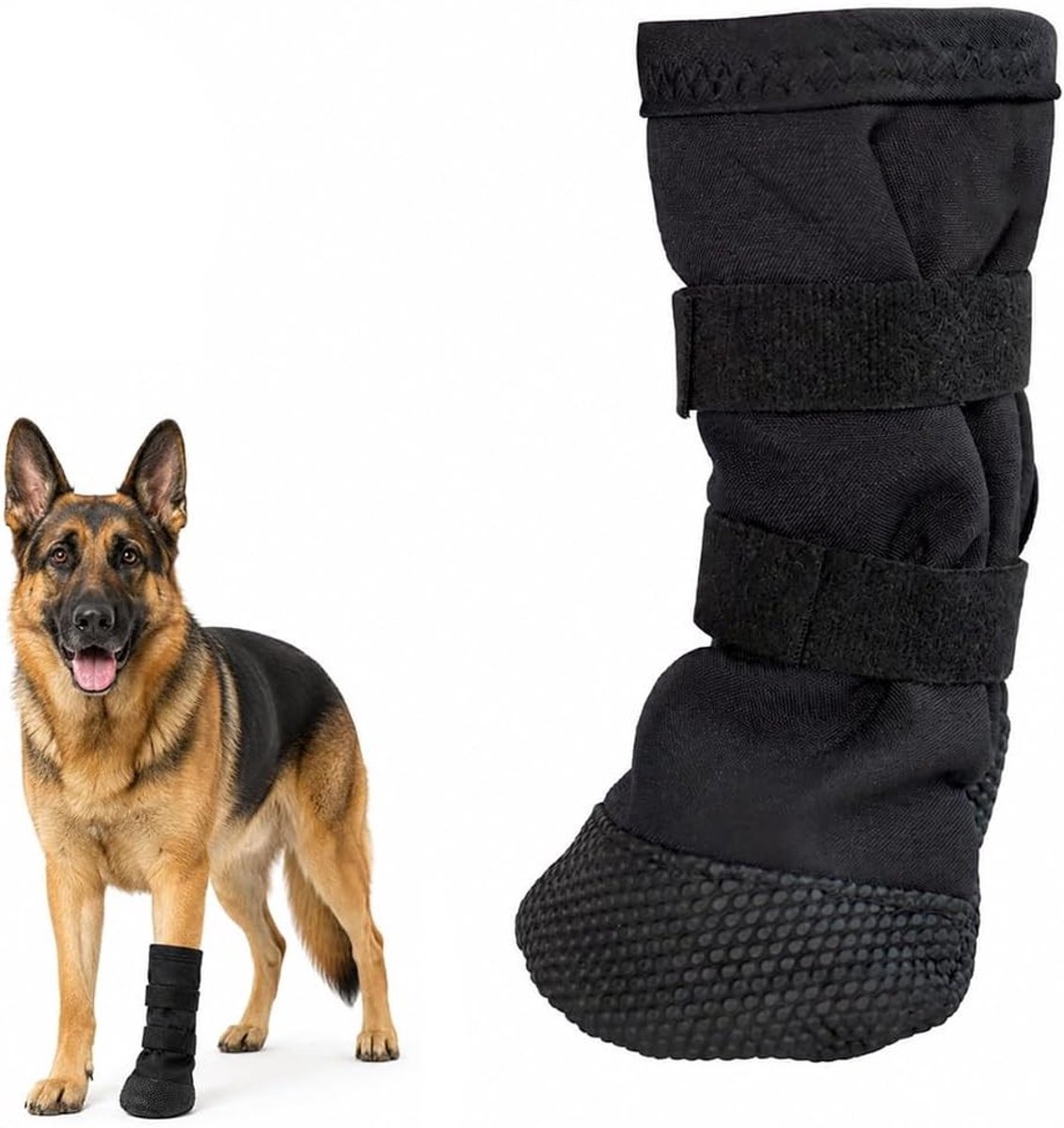 Pootbeschermers voor honden, waterdichte hondenlaarzen met antislip, ideaal voor buitengebruik en wondbescherming, maat L