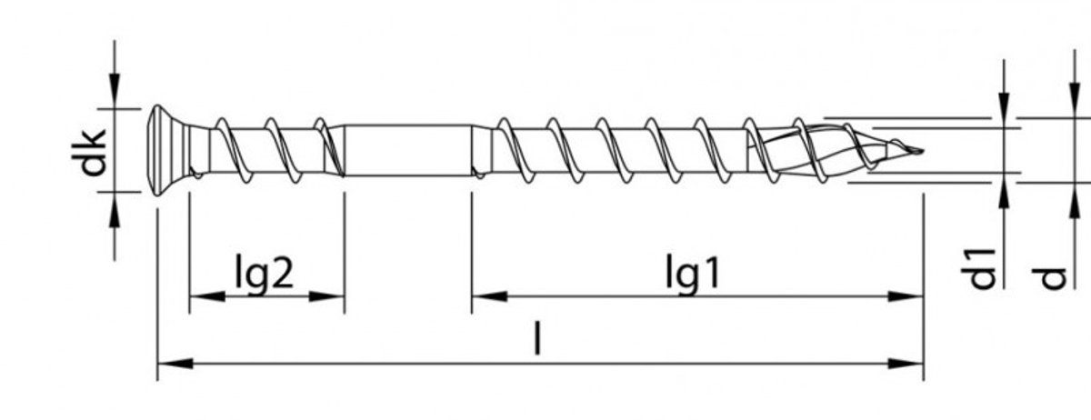 Heco Topix-Plus - RVS A2 Vlonderschroeven - Pozidrive verzonken lenskop - 5 x70mm - Deeldraad (200 stuks)