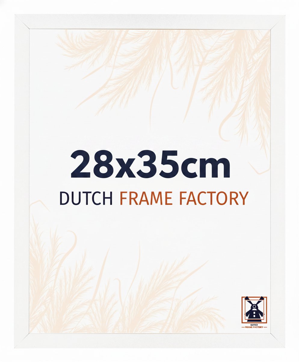 Fotolijst 28x35 cm - MDF - Wit Mat - Benno