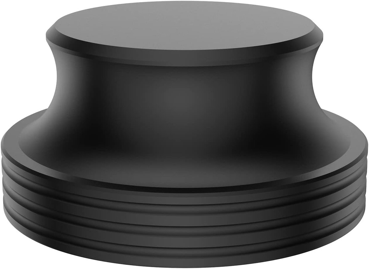 SnelShoppen - Vinyl Stabilizer - Zwarte Platenspeler Stabilizer - 404G Aluminium Turntable Gewicht - Voor LP, CD Speler en Vinyl Recorder - Diameter t