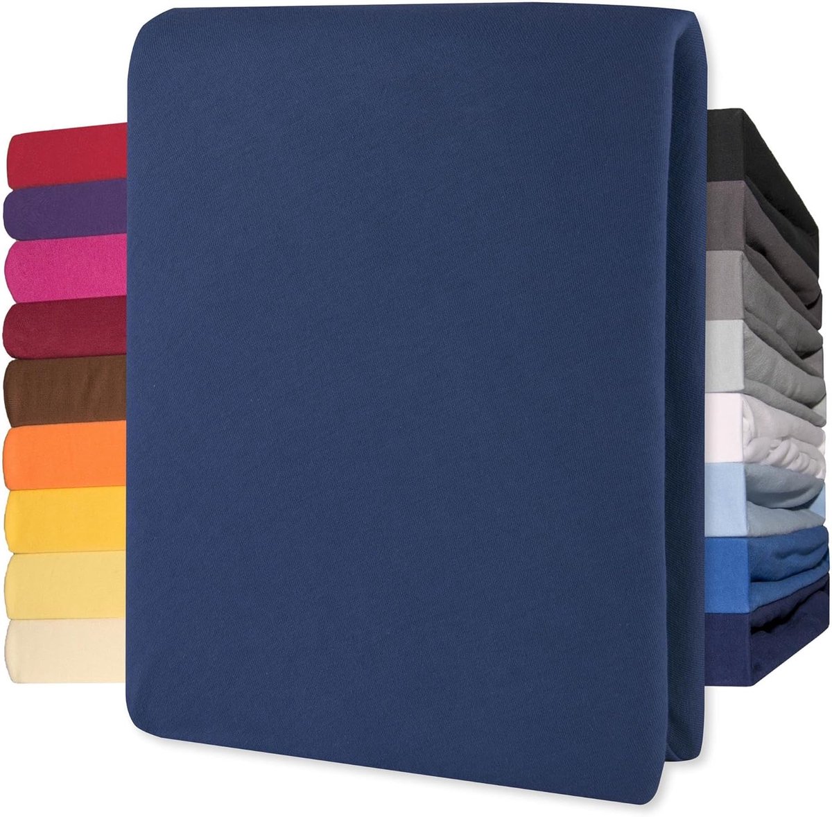 SnelShoppen - Lucina Jersey Fitted Sheet - Katoenen Hoeslaken 90x200 - 100x200 cm - Roze - Perfect voor Bedden, Slapen en Kinderen