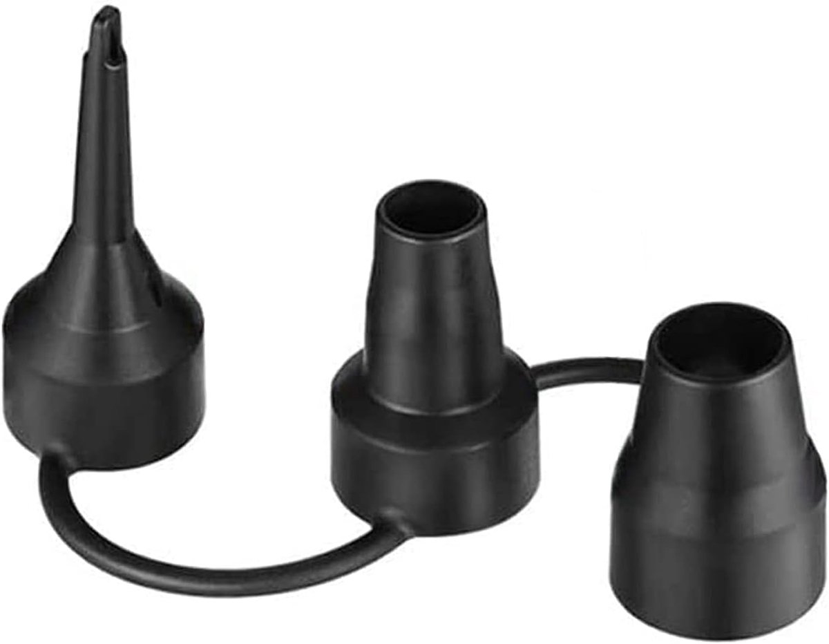 SnelShoppen - Electric Air Pump Adapter Set - 3 Vervangbare Nozzles voor Elektrische Luchtpomp - Geschikt voor Luchtbedden en Opblaasbare Producten -