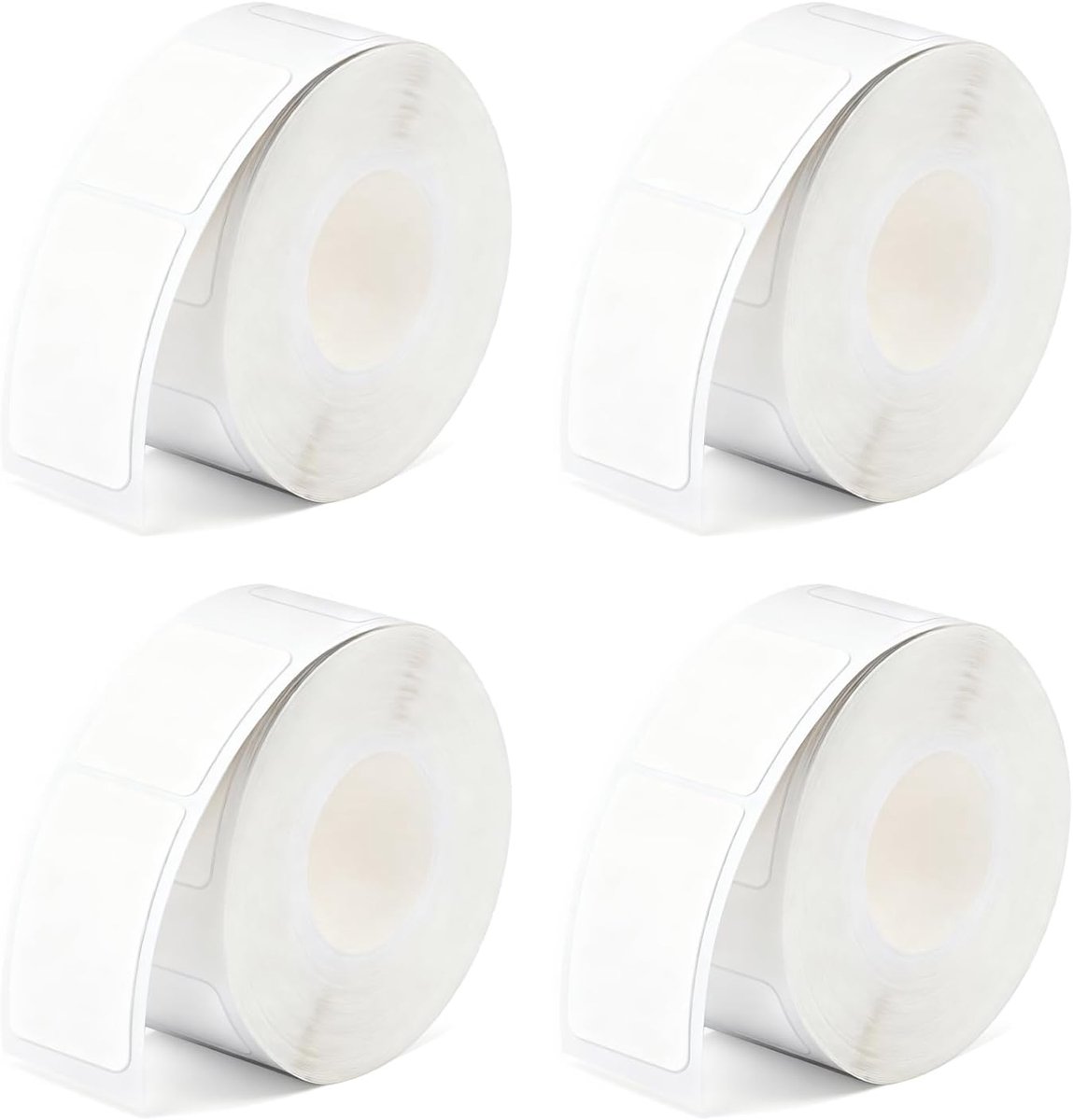 SnelShoppen - 4 Rollen Witte Thermische Label Tape 12x40mm voor D30/D32/D35/Q30/Q30S/Q31 - 640 Stickers - Perfect voor Thuis, Kantoor en School