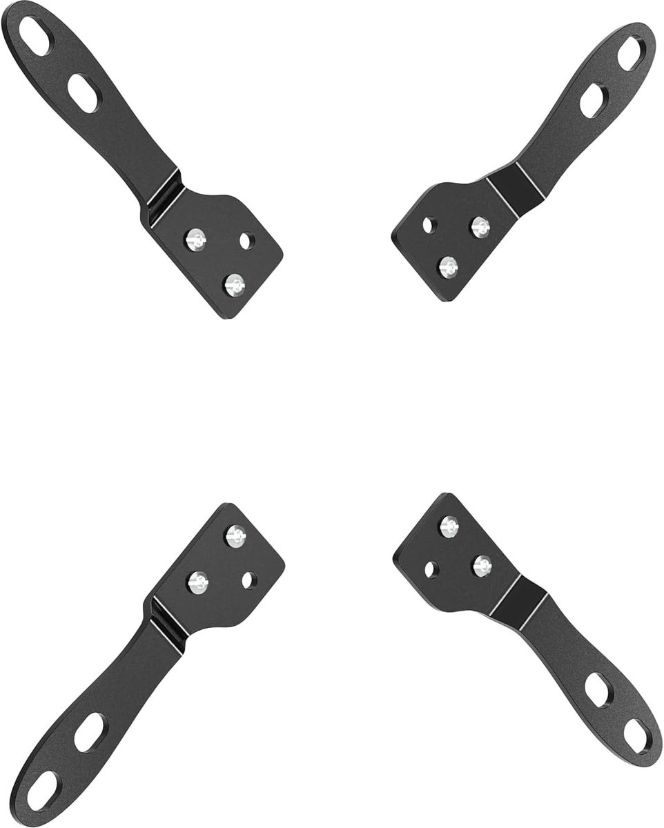 SnelShoppen - PUTORSEN VESA 200x200 Adapterplaat voor 23-42 Inch Monitoren en TV’s, Converteert 75x75/100x100 naar 200x200/100x200/200x100, Max. Belas
