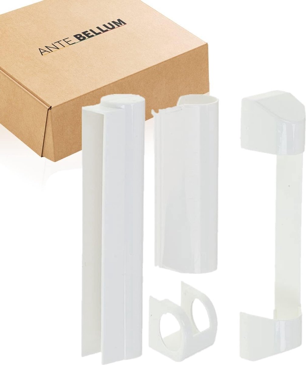 SnelShoppen - Window Fittings Set voor Auto Pilot Kunststof Ramen Bescherming tegen Water en Vuil (1996-2006) - Wit, 1 Stuk
