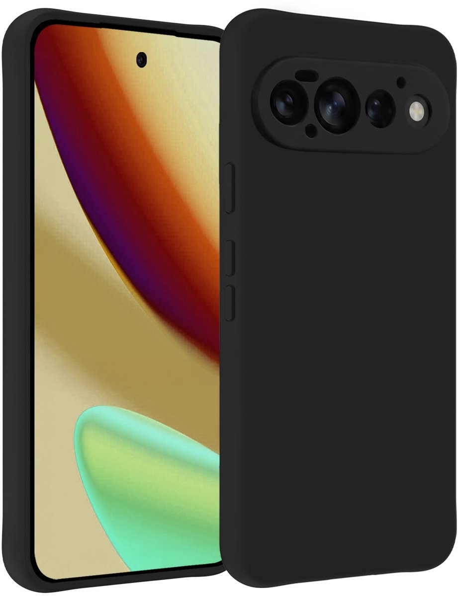 Hoesje - Geschikt voor Google Pixel 11 Pro - Sterk & Shockproof - Hoes Cover - Siliconen Case - Telefoonhoesjes - Zwart
