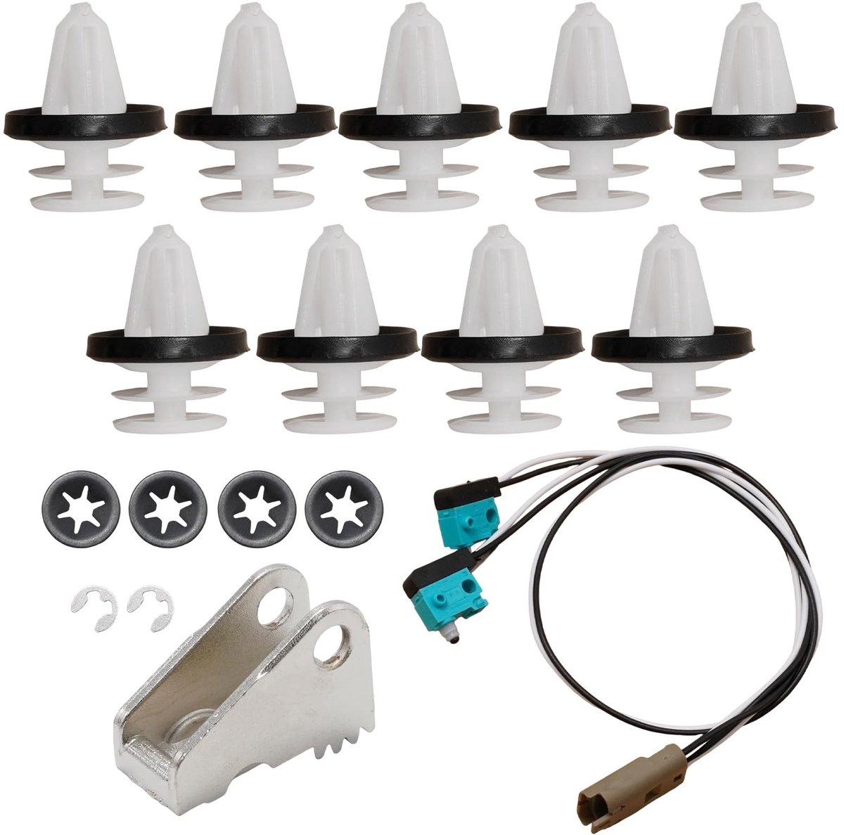 Dailygoods- Deurgreep Upgrade Set - Vervanging voor Tesla Model S 2012-2020 - Kunststof/Metaal - Duurzaam - Microschakelaarontwerp - Betrouwbare bediening - Deurgreepset