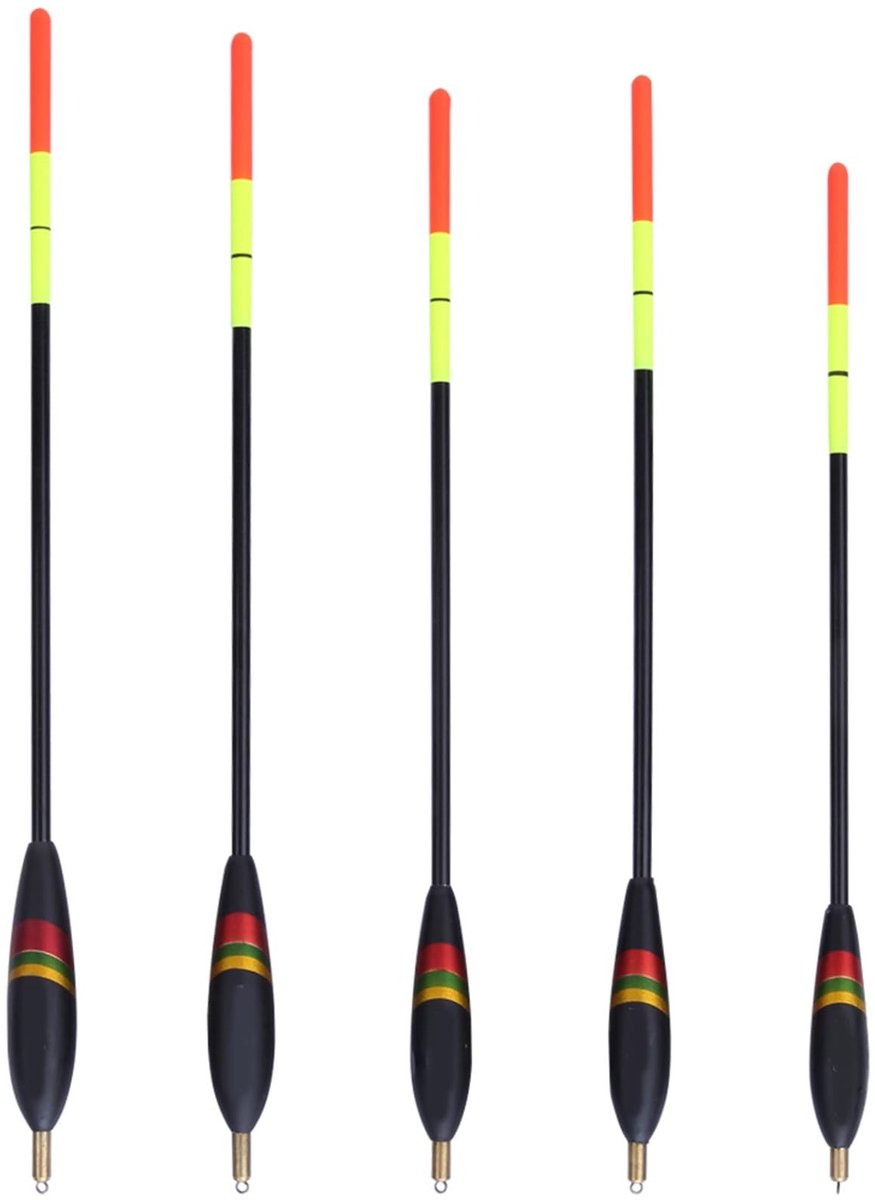 Dailygoods - Watris Veiyi Dobbers, 5 stuks zwemmervissen, waglerdobbers, foreldobbers, hengeldobbers, dobbers, dobbers, set visaccessoires