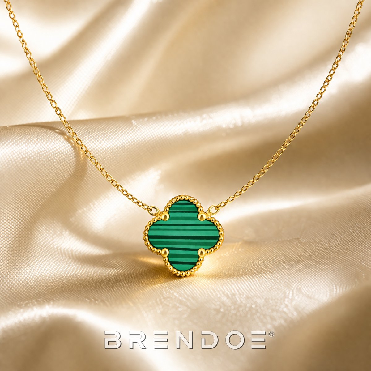 Brendoe - Ketting - Klaver - Groen