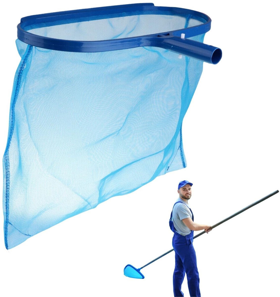 Dailygoods- Schepnet voor zwembad - Bladschepnet - Zwembadskimmer - Reinigingsnet - Onderhoud - Lichtgewicht en duurzaam.