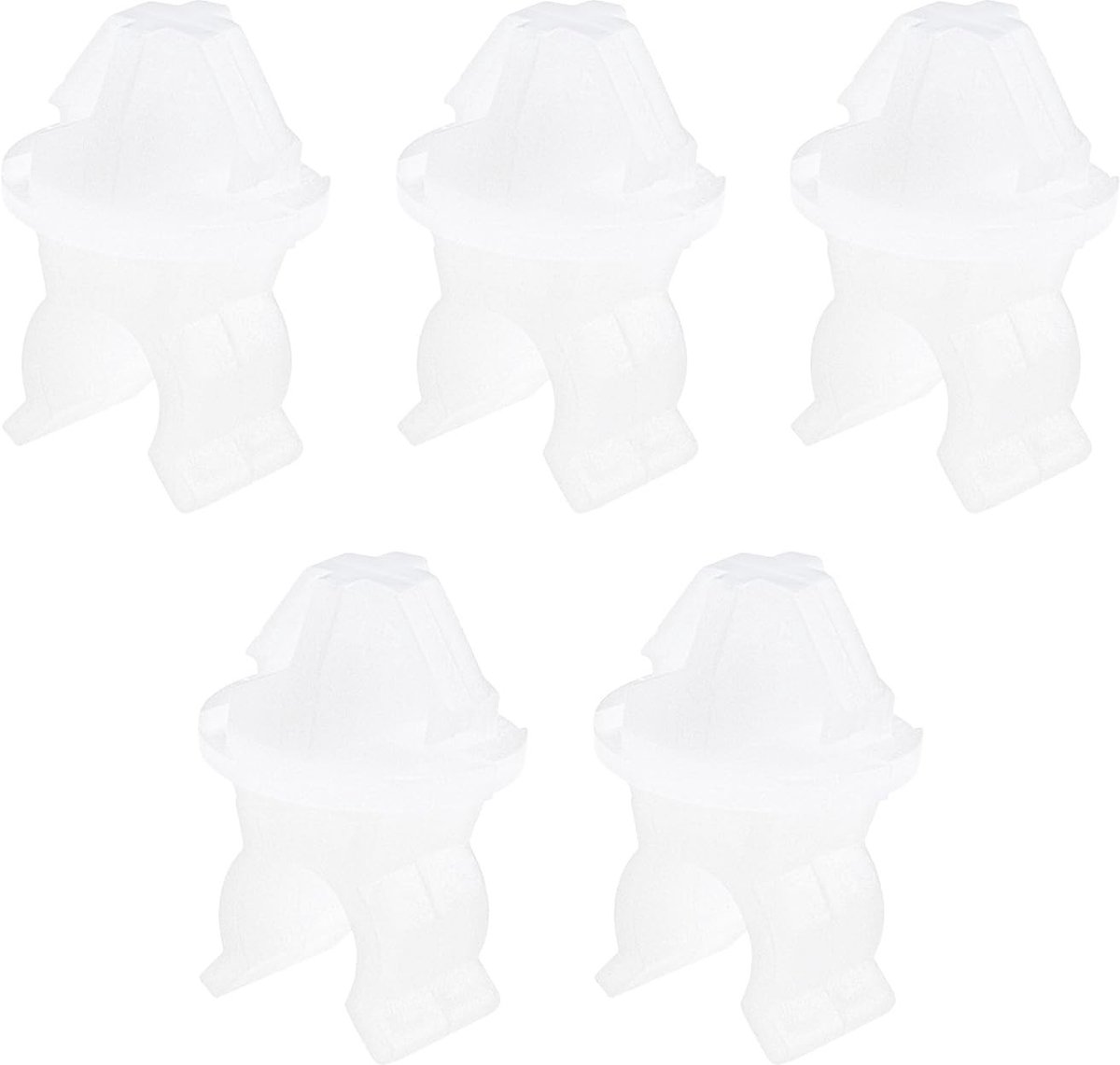 Dailygoods- Motorkapsteun 5 Stuks - Duurzame Kunststof - Compatibel met Mitsubishi Lancer/Mirage/Outlander - Afmetingen 1,74 x 2,5 cm - Installatiegat 13,6 mm - OE MR523317 - Motorkapclip