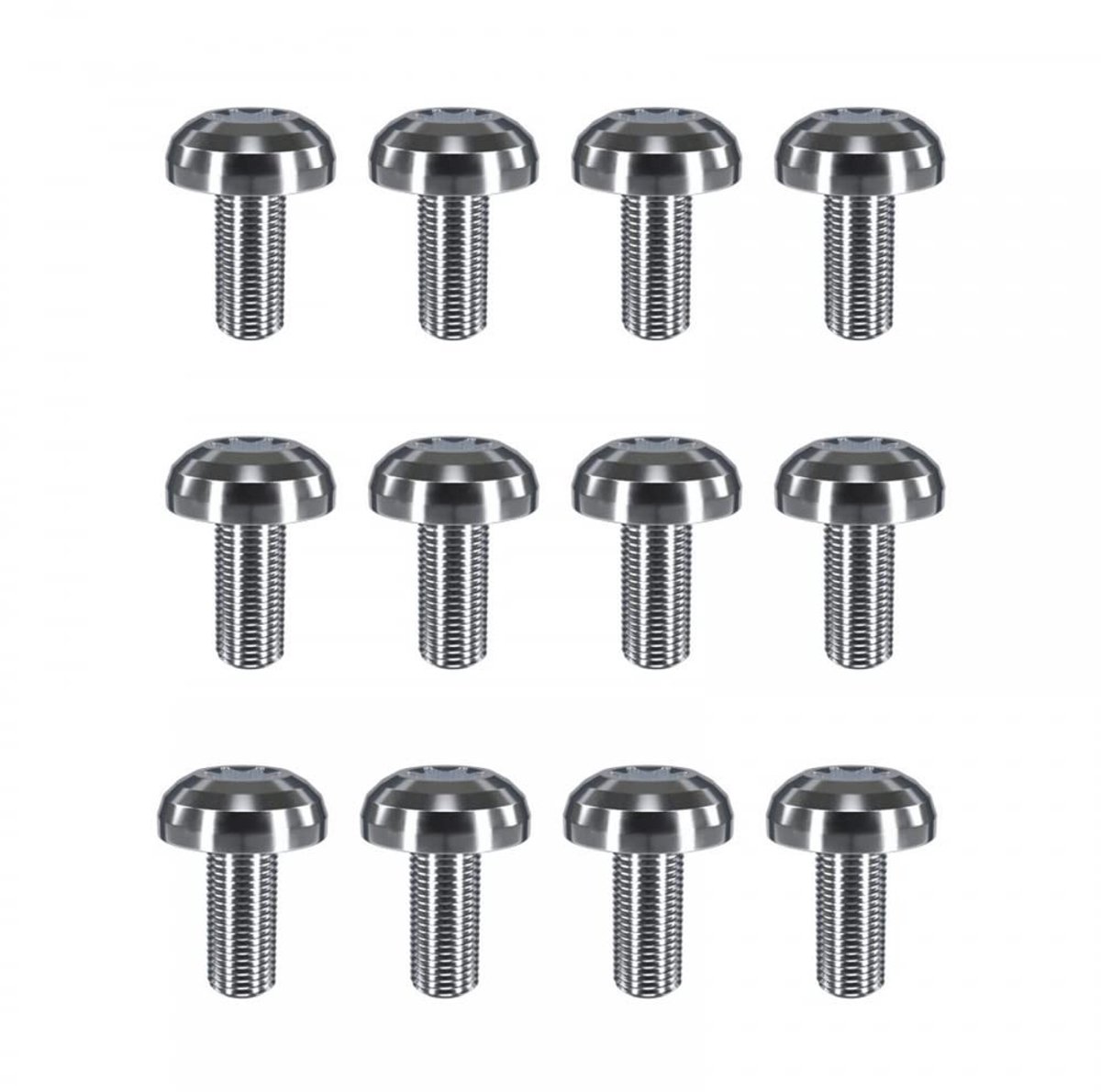 Dailygoods- Rembouten 12 Stuks - M5x10mm - TC4 Titanium - Lichtgewicht - Corrosiebestendig - PVD Coating - Schroeven