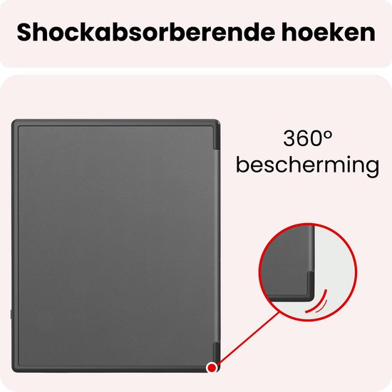 Hoes Geschikt voor Kobo Elipsa 2E Hoesje Bookcase Cover Book Case Hoes Sleepcover - Grijs — afbeelding 5