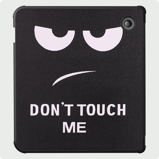 Hoes Geschikt voor Kobo Libra 2 Hoesje Bookcase Cover Hoes - Hoesje Geschikt voor Kobo Libra 2 Hoes Cover Case - Don't Touch Me — afbeelding 5