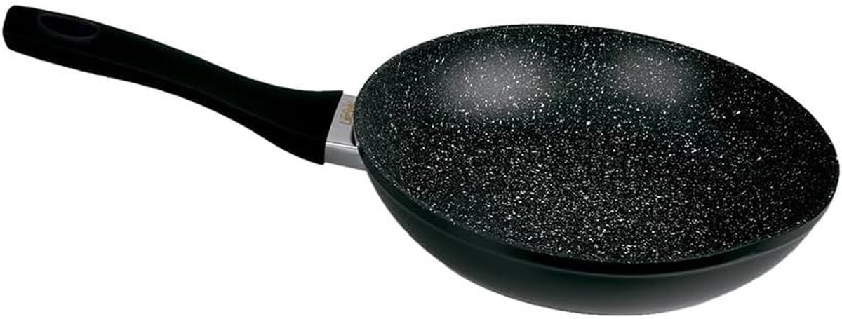 Koekenpan - Kookpan Aluminium - Lekker Koken - Antiaanbaklaag - 32 cm - Zwart