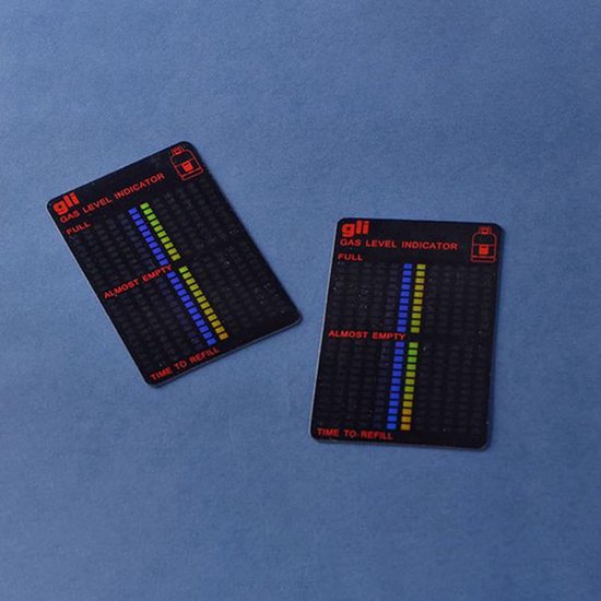 Gastank Indicator - Niveau Meter - Gasvoorraad Monitoren - Magnetische Bevestiging - 4 Stuks - Zwart — afbeelding 5