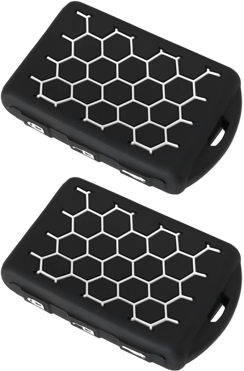 Dailygoods- Autosleutel Cover - 2 Stuks - Siliconen - Antislip Grip - Bescherming tegen Krassen - Compatibel met Volvo 4-knops Sleutel - Sleutelhoes