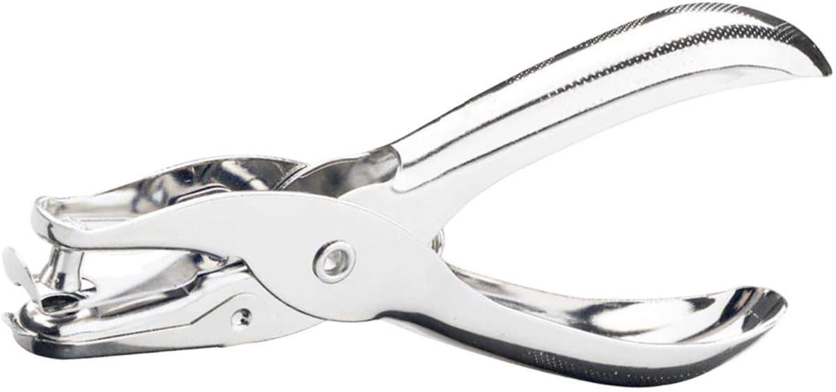 Dailygoods- Gatpons Metalen - Handmotiefpons - Perforator 6 mm - Gatentang - Compact - Robuuste Constructie
