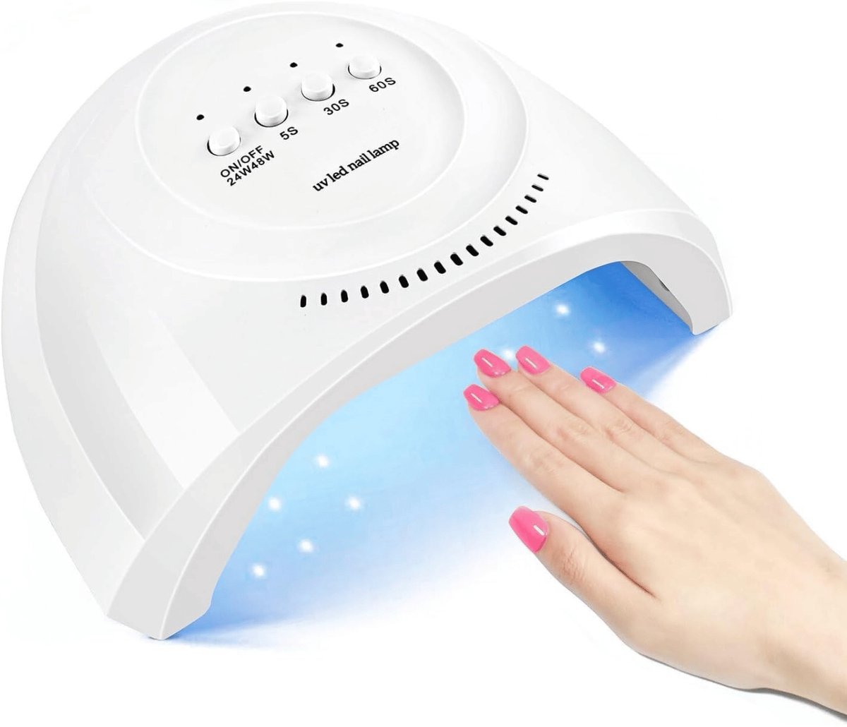 UV-nagellamp, nageldroger 48W UV-lampen voor gelnagels met 3 timers, autosensor, LED-nagellamp, nageldrogers, nagellampen