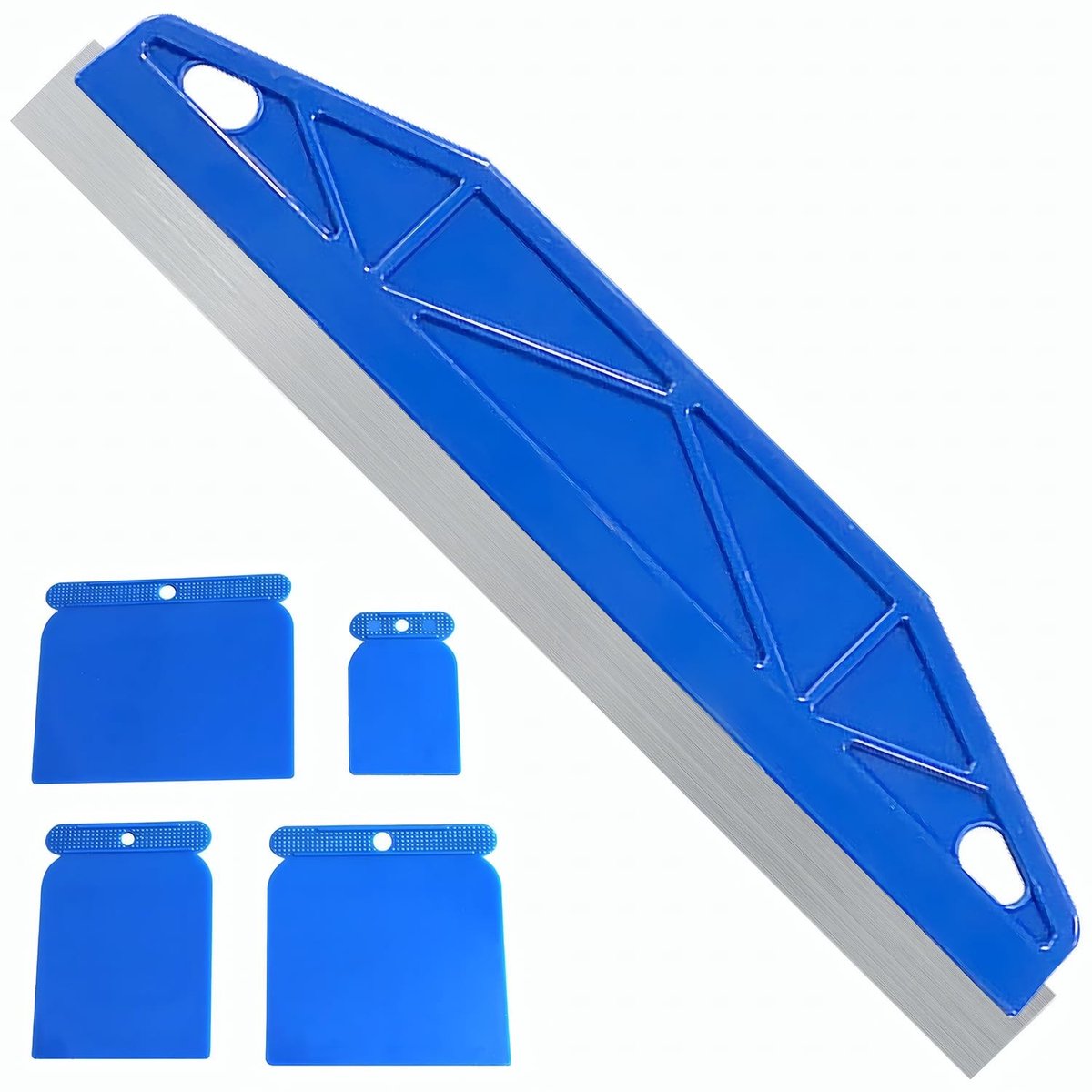 Solidchoice - 30 cm RVS Verfschild met 4-delige Beschermkap voor Randafwerking