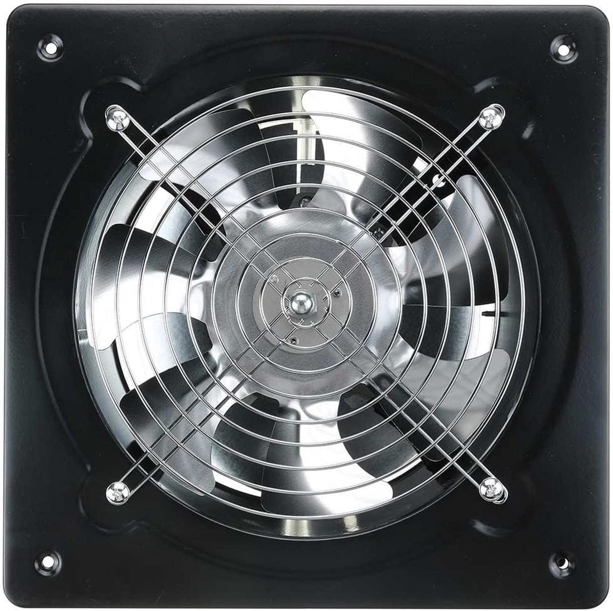 Afzuigventilator - Luchtblazer - Ventilatie - Laag geluidsniveau - 8 inch - Zwart