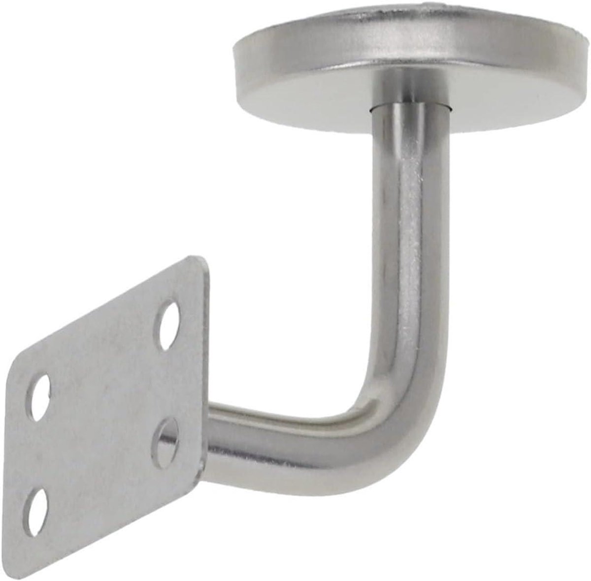 Leuninghouders - Wandhouder Balustrade - Trappen Beveiligen - Robuuste Ondersteuning - 50 x 60 mm - Zilver