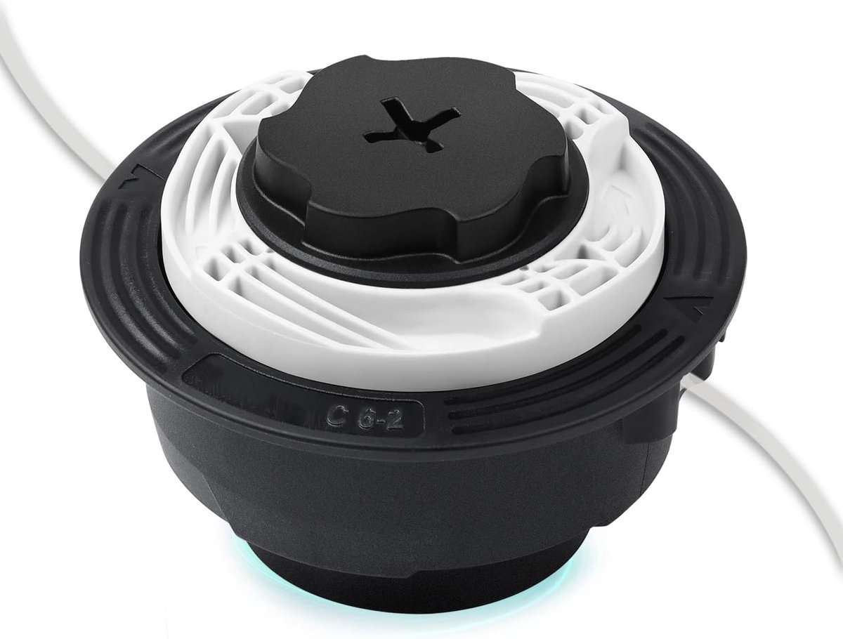 C6-2 maaikop voor Stihl motortrimmer, JRISBO draadkop vervangingsonderdeel compatibel met STIHL FS38 FS40 FS45 FS50 FSE60 FSE71 FSE81 FSA60R FSA86R KM56 KM94 KM111 grastrimmers