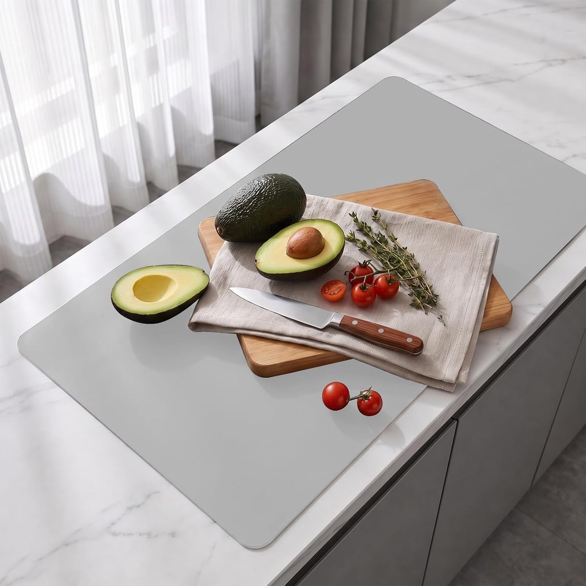 Siliconenmat, Multifunctionele Siliconenmat Van 120 x 60 x 0,6 cm, Waterdicht, Antislip En Hittebestendig, Geschikt Voor In De Keuken, Op Maat Te Knippen