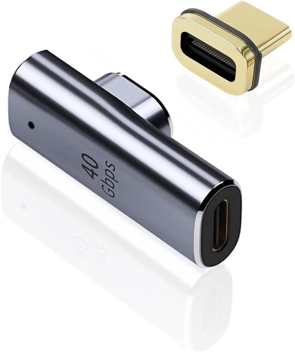 USB C Magnetische Adapter - 140W USB-C Magnetic Connector 40 Gbps Gegevensoverdracht Voor Switch Laptop Tablet Telefoon