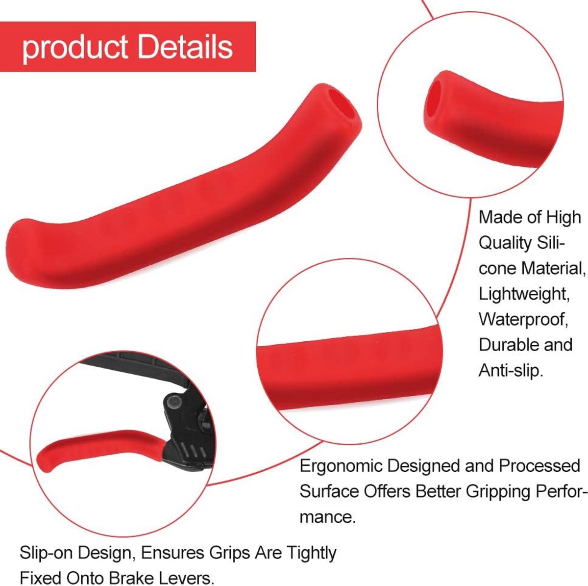 Fietsremhendel beschermcover - siliconen - waterproof en non-slip - betere grip - ShopVlot